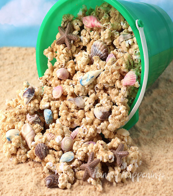 \"peanut-butter-popcorn-candy-shells-beach\"